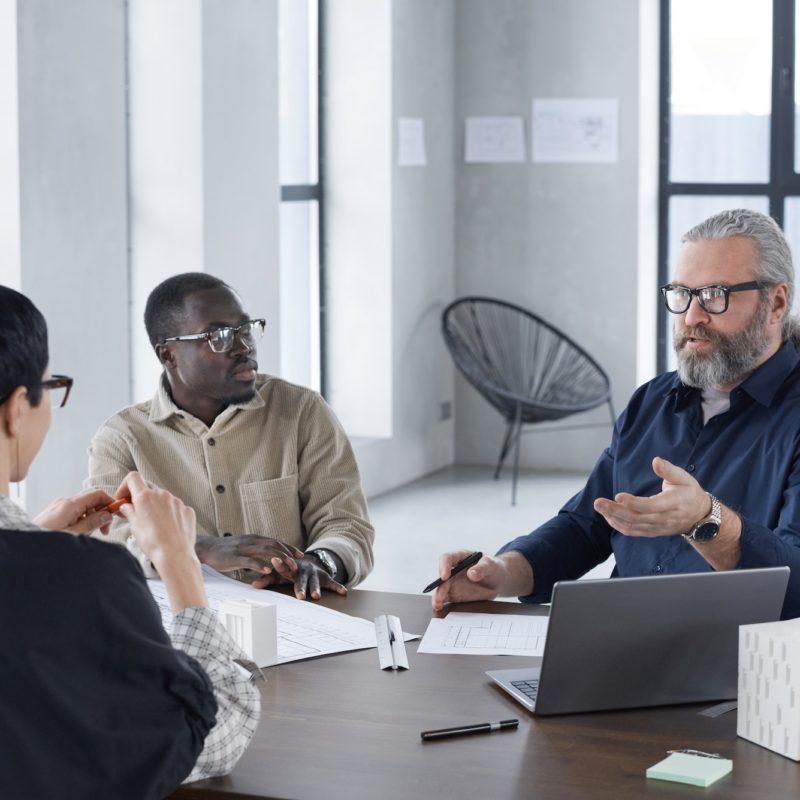 Business people sitting at meeting